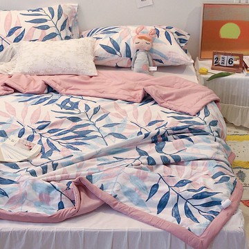 全棉空調被可機水洗純棉兒童夏涼被單雙人宿舍夏季輕薄款被子春秋