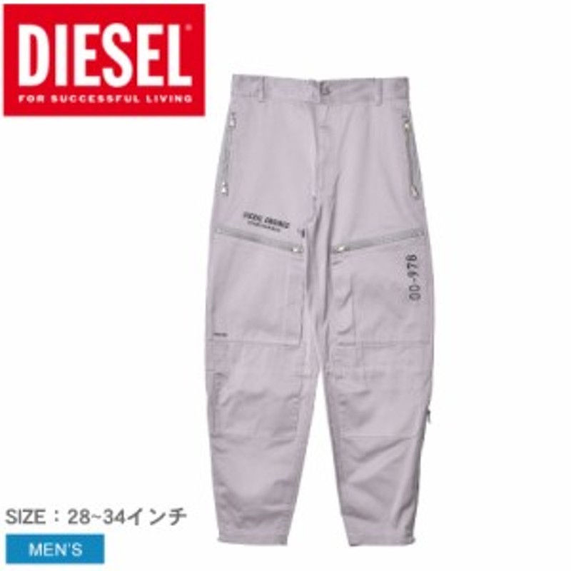 ディーゼル パンツ メンズ P-AMBRIDGE-A グレー DIESEL A02689 ウェア