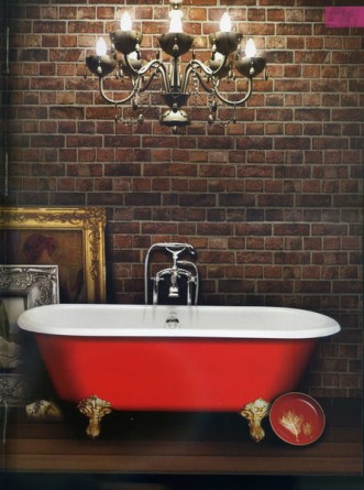 【麗室衛浴】 BATHTUB WORLD H-527 高級古典歐陸風情 紅色高級鑄鐵缸 尺寸1700*820*500mm