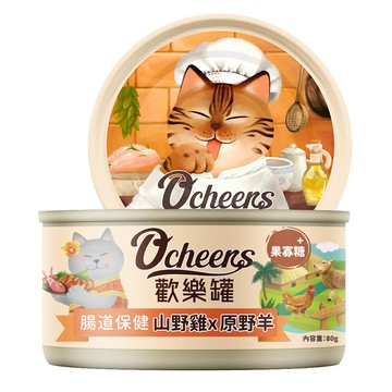 o'cheers 歡樂城市山野雞田園鴨_眼睛保健 全齡貓罐 歡樂罐 機能罐 主食罐 80g