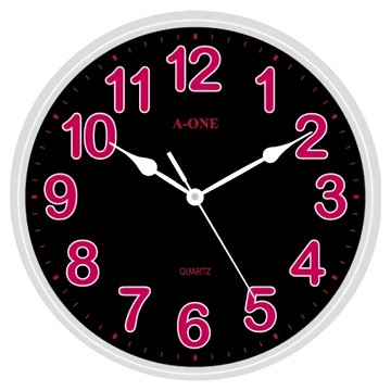 A-ONE 金吉星 亮螢光數字掛鐘  顏色隨機