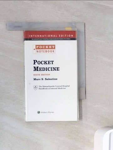 【書寶二手書T7／大學理工醫_WNE】Pocket Medicine : The Massachusetts General Hospital Handbook of Internal Medicine_Sabatine, Marc S. (EDT)