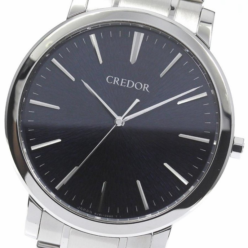 セイコー SEIKO 8J81-0AT0 クレドール クォーツ メンズ 美品