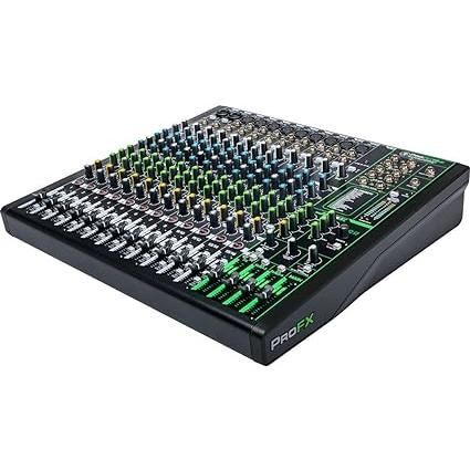 Mackie ProFX16v3 16-Channel Sound Reinforcement Mixer with Built-In FX, Gator Cases G-MIXERBAG-2118 Mixer Bag ＆ Stereo Cable 10' Bundle