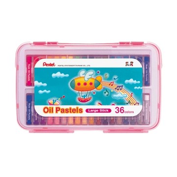 Pentel 飛龍 GHTP PP盒 36色特大粉蠟筆 /盒〖GHTP-36〗