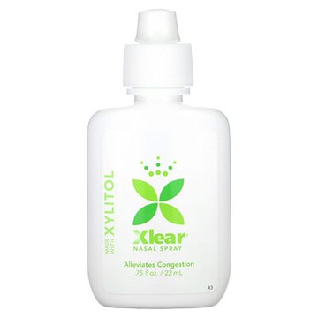 Xlear, 天然生理鹽水鼻噴霧，0.75 液量盎司（22 毫升）
