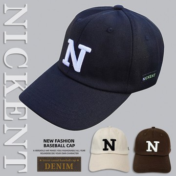 尼克N字刺繡球帽-多款任選