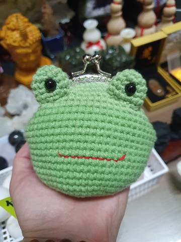 材料包(成品) 青蛙口金包零錢包