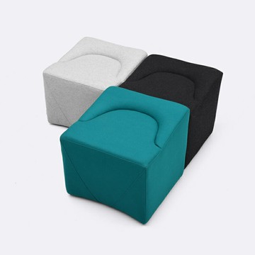 優樂悅~noho設計師布藝小沙發北歐現代創意坐墩休閑方形凳子個性墩子矮凳