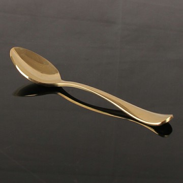 純銅咖啡勺進口黃銅攪拌調羹小湯匙創意調料小勺子甜品蜂蜜勺冰勺