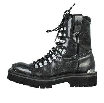 LOUIS VUITTON Outland Boots 'Black with Monogram'