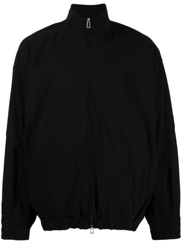 SONGZIO - high-neck two way-zip jacket - men - Polyurethane/Rayon/Nylon - 50 - Black