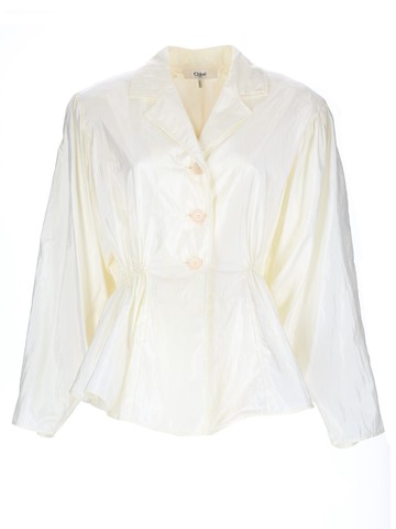 chloé silk blend top