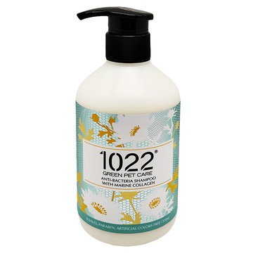 1022 GREEN PET CARE 海漾美肌 膠原蛋白系列 茶樹抗菌配方 寵物沐浴乳 310ml  1瓶