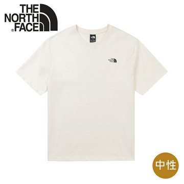 【The North Face 中性 貓咪圖案短袖棉T AP《沙丘白》】8GVP/短T/圖案T/棉T/登山