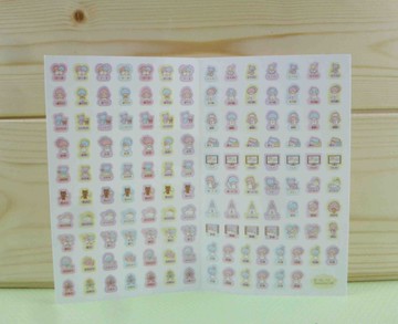 【震撼精品百貨】Little Twin Stars KiKi&LaLa 雙子星小天使~行事曆貼紙-牽手