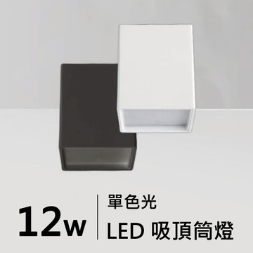 方型吸頂筒燈｜H05-JBR-30161B/W、30162B/W