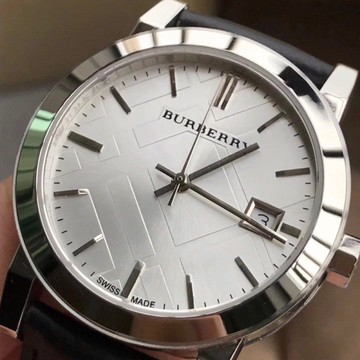 9號店海外巴寶莉BURBERRY手錶BU9106 英倫時尚經典立體格紋黑色真皮革錶帶腕錶/女錶/34mm推薦| (舊)蝦皮-購物| LINE購物