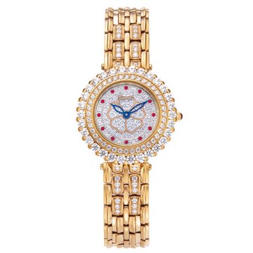 【Ogival 愛其華】山茶花系列 鑽耀花語女錶 (305-33.8DLR)