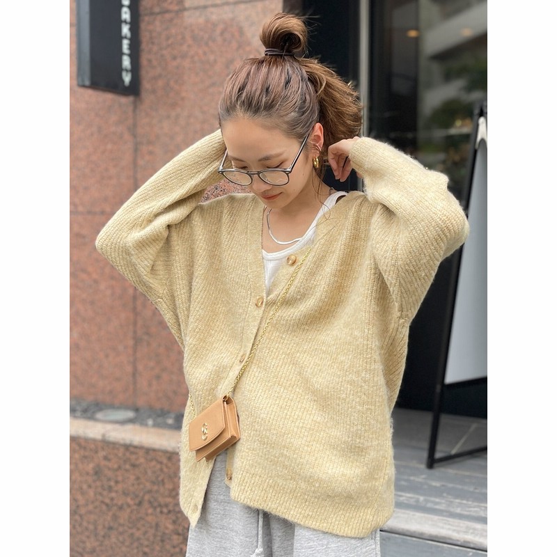 ギフト 【美品】アングリッド Ungrid カラールーズニットカーディガン