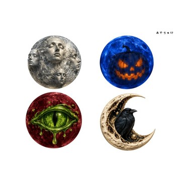 【9 月新品】20-154-0192 剪貼紙 瘋狂歌德萬聖節