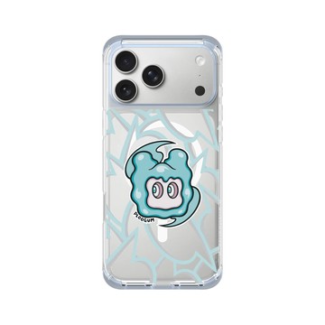 iPhone 17 Pro Max ClearX (MagSafe 兼容) 冰透藍 - Contemporary Tokyo - PLOOGUM Bubbles