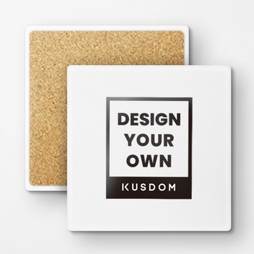 【客製化禮物】方形陶瓷吸水杯墊  4件装丨丨生日禮物/婚禮小物