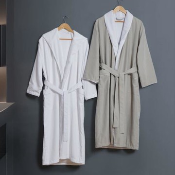 斯得福五星級酒浴袍吸水速干四季通用連帽桃皮絨浴衣成人女夏季