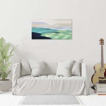 御畫房 當代國家級展覽畫家 抽象系列手繪油畫60×120cm(DB-091)