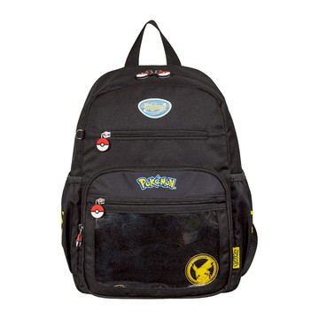 【IMPACT】寶可夢徽章系列-後背包-黑色 IMQPKM004BK 皮卡丘 神奇寶貝 Pokemon聖誕交換禮物