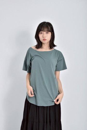 加購優惠(L) uniqlo質感涼感綠色短袖上衣