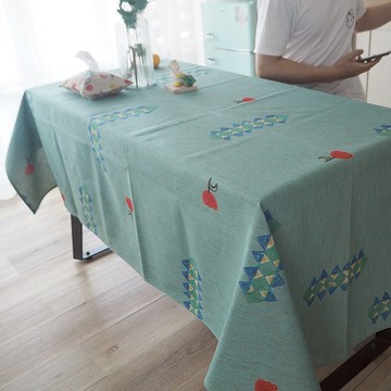 特別難調的一種藍像湖水一樣安靜可任意定制大小重磅棉麻天然材質