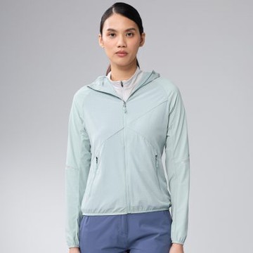 HAKERS 女款 防潑水防曬可收納連帽機能外套 | HK23WJ001