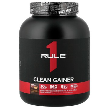 Rule One Proteins, Clean Gainer™，巧克力花生醬，4.8 磅（2.18 千克）