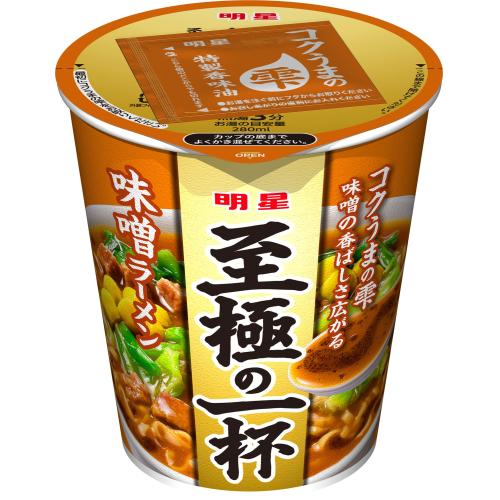 明星　至極の一杯　味噌ラーメン　66g（めん50g）×12個