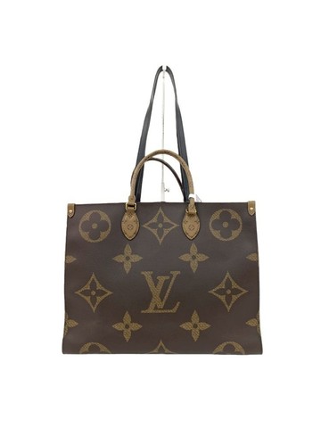 louis vuitton 棕色 OnTheGo GM 老花帆布塗層托特包 手提包 肩背包