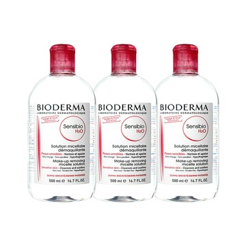 BIODERMA貝膚黛瑪 高效卸妝潔膚液(500ml) (紅色) 3入組