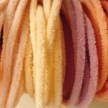 🌈扭一扭🌈 9mm彩色手作超密羊毛毛根扭扭棒毛條diy龍娃用玩偶材料包解悶手作