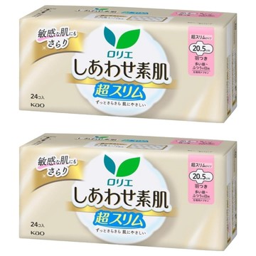 Laurier 蕾妮亞 舒膚Free 素肌衛生棉 日用型  20.5cm  24片  2包