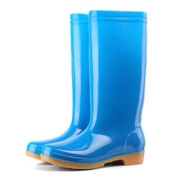 四季高筒雨鞋女式防水防滑膠鞋工作鞋長筒雨靴水鞋套腳加棉保暖鞋