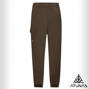 【ATUNAS 歐都納】女蚊瘋不動彈性長褲A1PA2513W鐵褐