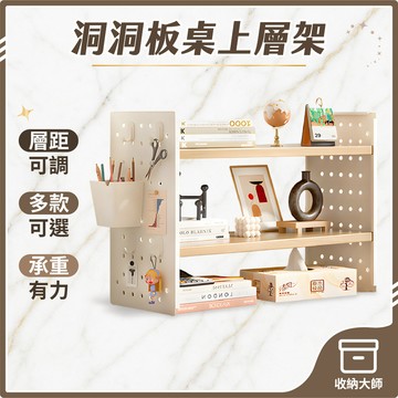 台灣現貨【宅配款】洞洞板桌上層架 桌面洞洞板收納架 桌上置物架 桌面置物架 書架 桌上收納架 書桌架 展示架 收納大師