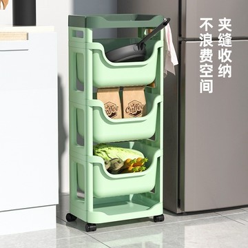 台灣現貨🌹可移動廚房置物架 家用玩具水果儲物架 零食收納架 落地多層置物用品 收納架 放蔬菜籃子 檯面置物架