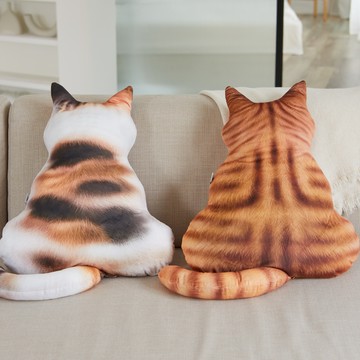 [窩在家]  鬧脾氣小貓背影抱枕 生日禮物 舒壓 閨蜜 貓奴 元氣