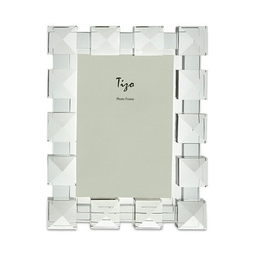 Tizo Crystal Glass Diamond Picture Frame, 5 x 7
