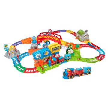 【Vtech】嘟嘟車系列-森林電動火車鐵路軌道組