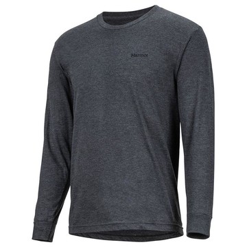 ├登山樂┤美國 Marmot Woodcut 長袖上衣合身-黑 # 42060-1204