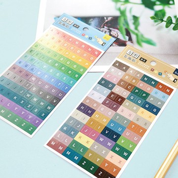 Ching Ching X 簡單生活系列 CST-387 方形英文字母裝飾貼(2入)