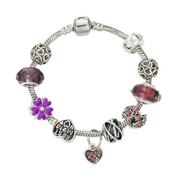 串珠手鍊 手環-琉璃飾品高貴典雅百搭時尚生日情人節禮物女配件73kc267【獨家進口】【米蘭精品】