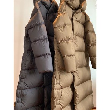 大被子羽絨服女中長款過膝加厚寬松高端奢華氣質2024年新款歐貨冬